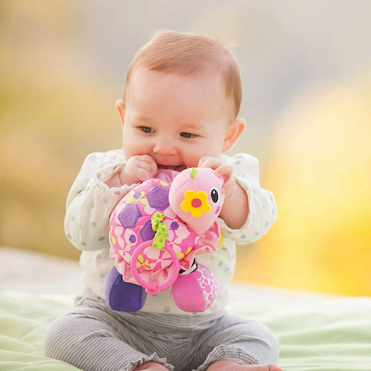 Infantino Pendant Toy for Car with Teether and Mirror Turtle Mirror Pal Sparkle