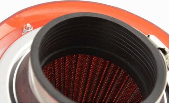 Auto Gs Filtru de aer Pâlnie Tip deschis Conică Universal FKIK14009 Φ77 Roșu