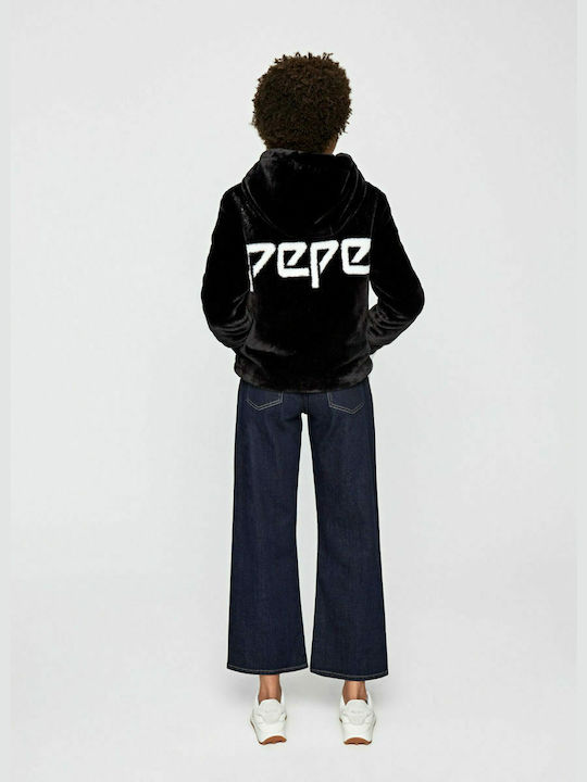 Pepe Jeans Marthies Women's Short Fur Black