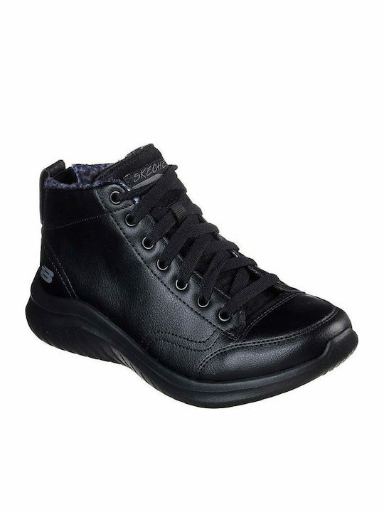 Ultra Flex 2.0 Leder Damen Stiefeletten Schwarz