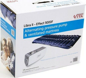 Vita Orthopaedics Libra II - Effect 5000 F Tubular Anti-Bedsore Air Mattress with Pump 10-2-016