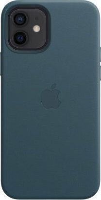 Apple Leather Case with MagSafe Back Cover Leather Blue (iPhone 12 mini)