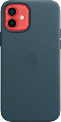 Apple Leather Case with MagSafe Back Cover Leather Blue (iPhone 12 mini)