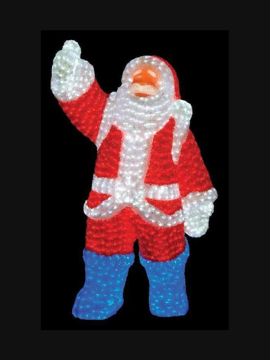 Lianos Outdoor Illuminated Santa Claus Electric Red 120x80cm