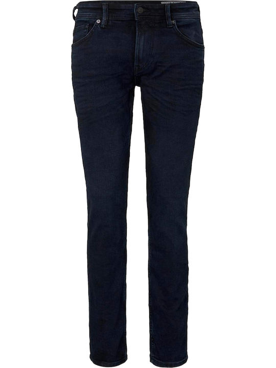 Piers Men's Jeans Pants Elastic with Slim Fit Navy Blue