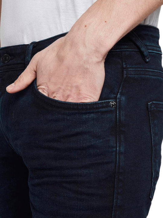 Piers Men's Jeans Pants Elastic with Slim Fit Navy Blue