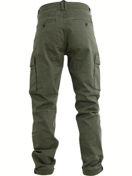 Trousers Cargo Elastic in Regular Fit Khaki