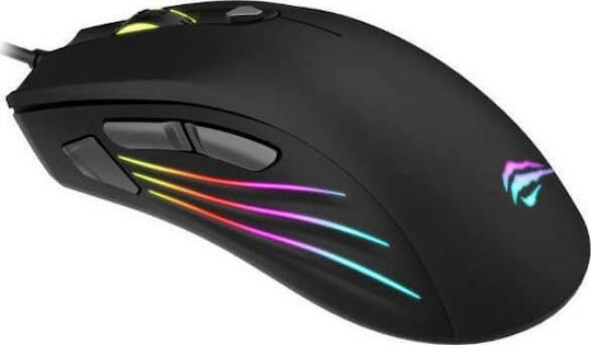 Havit MS1007CM RGB Gaming Ποντίκι 6400 DPI Μαύρο