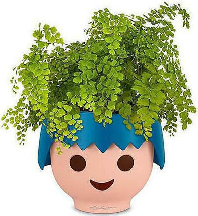 Lechuza Playmobil Ojo Αυτοποτιζόμενη Γλάστρα Πλαστική Μπλε 21x21εκ.