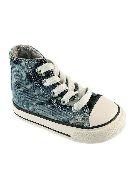 Converse Kids Sneakers High Chuck Taylor High Print C Blue