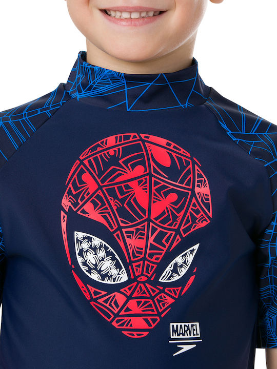 Speedo Παιδικό Μαγιό Μπλούζα Navy Μπλε