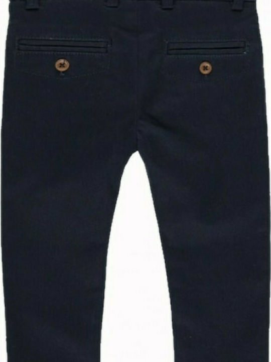 Boboli Boys Fabric Chino Trouser Blue