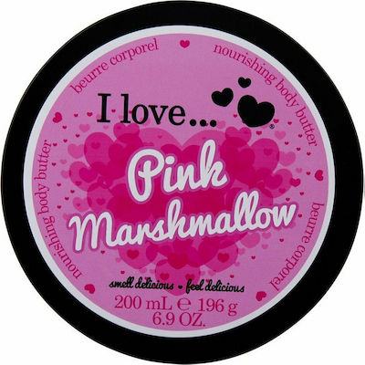 I Love Cosmetics Pink Marshmallow Body Butter Feuchtigkeitsspendendes Butter Körper 200ml