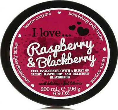 I Love Cosmetics Raspberry and Blackberry Nourishing Body Butter Feuchtigkeitsspendendes Butter Körper 200ml