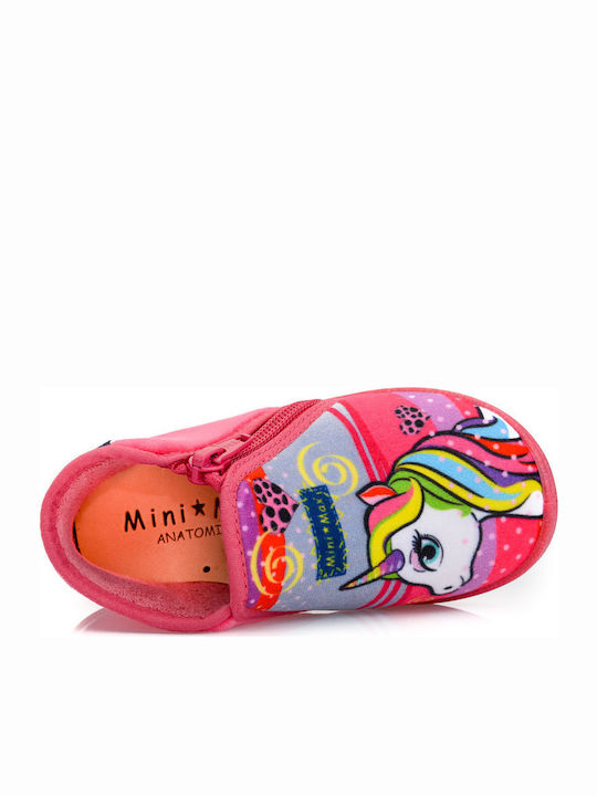 Mini Max Παιδικές Παντόφλες Μποτάκια Ανατομικές για Κορίτσι Φούξια G-Unic