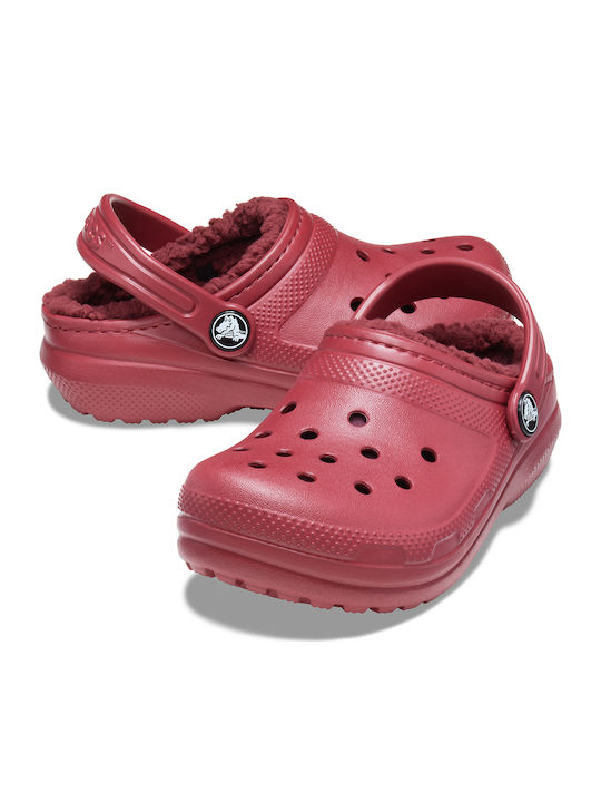 Classic Lined Clog Anatomisch Kinderhausschuhe Rote