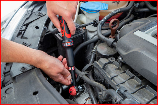 Ks Tools Електронен Каре 1/4" Ръкохватка на 25-25 Нм с Дължина 35бр с тресчотка ERGOTORQUE®precision 1/4", 5-25Nm
