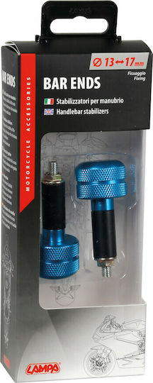 Lampa Handlebar Counterweights SU-3 with Internal Diameter 13-17mm in Blue color