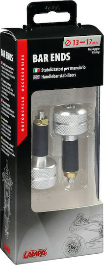 Lampa Lenker-Gegengewichte SU-3 mit Innendurchmesser 13-17mm in Silber Farbe