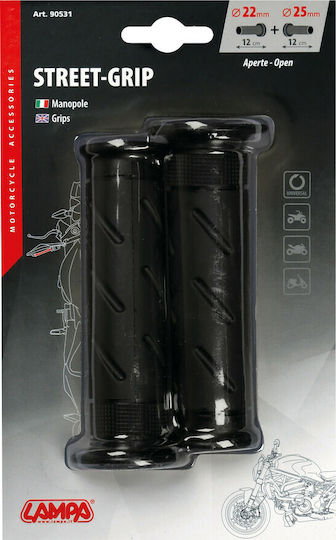 Lampa Χειρολαβές Μοτοσυκλέτας Street Grip σε Μαύρο χρώμα