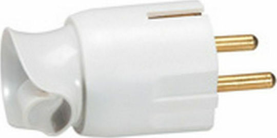 Legrand Male Schuko Plug Corner White
