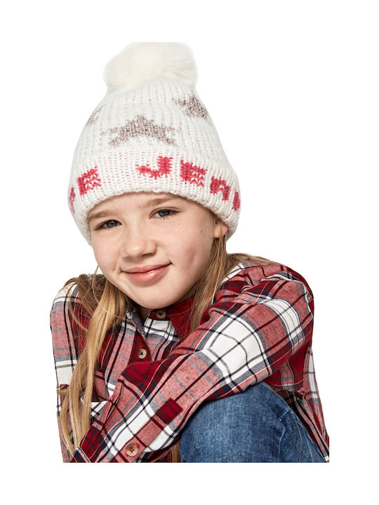 Pepe Jeans Luxy Kids Beanie Knitted White