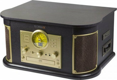 Technaxx TX-103 Nostalgia 4755 Πικάπ με Belt Drive, Προενίσχυση και Ενσωματωμένα Ηχεία Καφέ