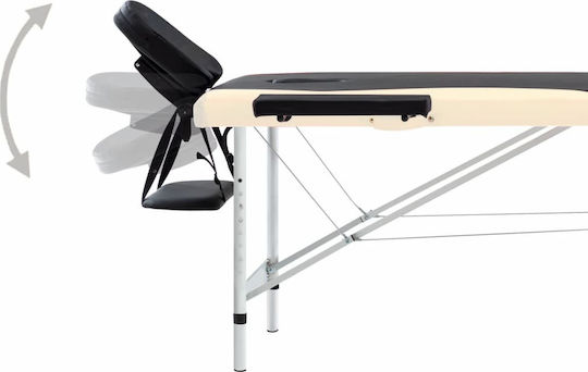 vidaXL Aluminum Portable/Folding Massage and Physiotherapy Bed 191x70cm 2 Positions