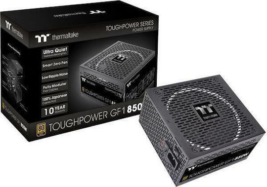 Thermaltake ToughPower GF1 850W Черен Компютърно захранване Пълен модул 80 Plus Gold