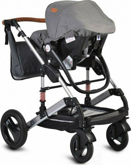 Gigi Adjustable 3 in 1 Baby Stroller Suitable for Newborn Dark Grey
