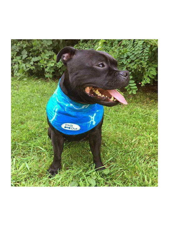 All For Paws Chill Out Dog Bandana Dog Bandana for Cool Blue Small 30-36 cm in Blue Color