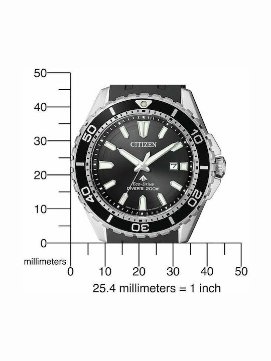 Citizen Promaster Мъжки Часовник 44mm Eco - Drive с Черна Каучукова Каишка