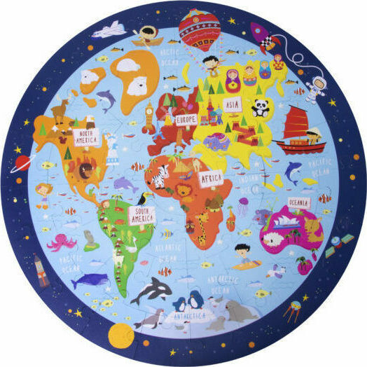 Kinderpuzzle Worldmap für 4+ Jahre+ Jahre 48pcs Apli Kids
