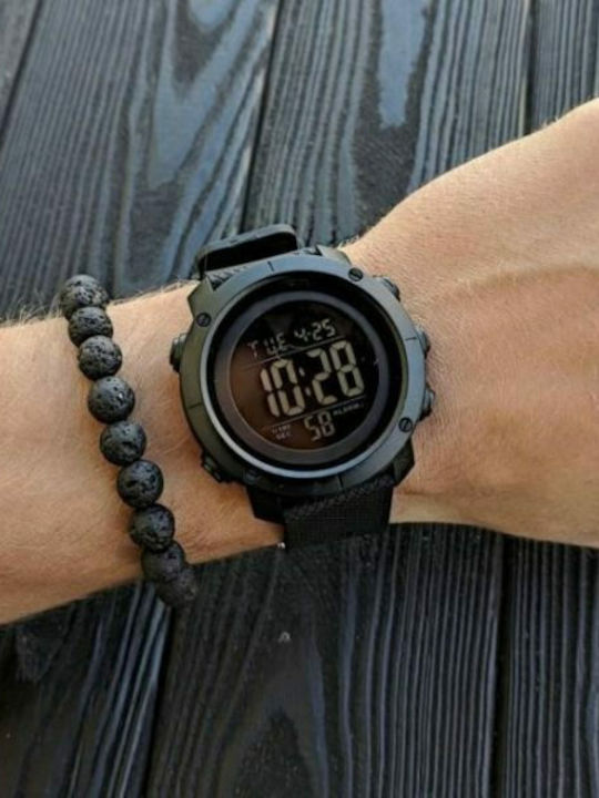 Skmei 1426 Ψηφιακό Ανδρικό Ρολόι 46mm Μπαταρίας με Μαύρο Καουτσούκ Λουράκι
