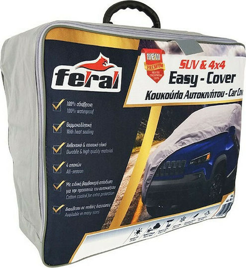 Feral Premium Car Covers with Carrying Bag 480x193x145cm Waterproof Large for SUV/JEEP