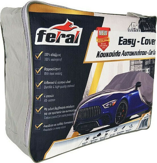 Feral Premium Car Covers with Carrying Bag 432x165x116cm Waterproof Medium