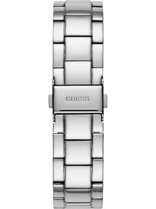 Guess Women's Watch Chronograph with Silver Metal Bracelet