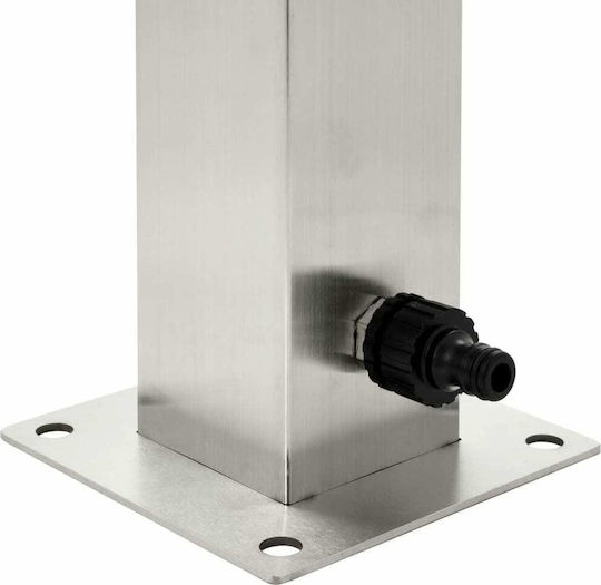 vidaXL Decorative Faucet Garden Stainless Steel Floor Square 95cm 45453