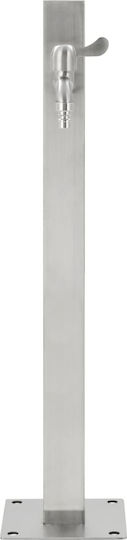 vidaXL Decorative Faucet Garden Stainless Steel Floor Square 65cm 45454