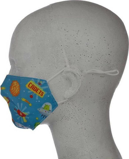 Puckator Reusable Face Covering Small 4-12 Ετών Space 1τμχ