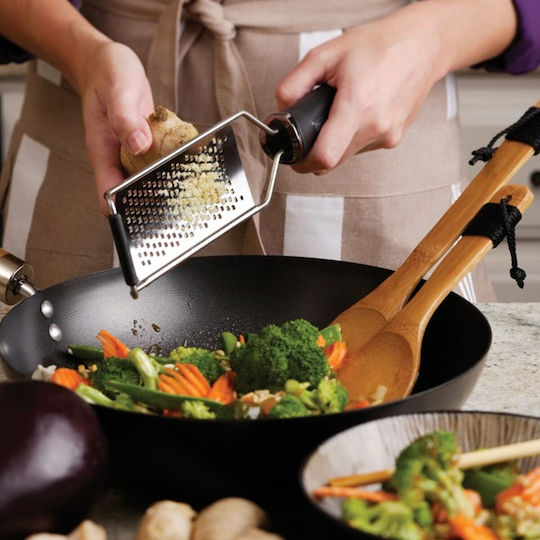 Microplane Gourmet Răzătoare Pentru Fructe Și Legume Din Oțel Inoxidabil Negru 30.5x7.5x2.5cm