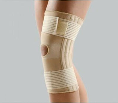 Anatomic Line Elastic Knee Brace with Hole Beige 6505