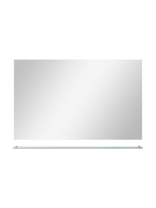 vidaXL Wall Mirror with Silver Glass Frame 60x100cm 1pcs