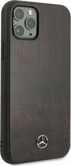 Mercedes-Benz Wood Line Book Wooden Brown (iPhone 11 Pro)