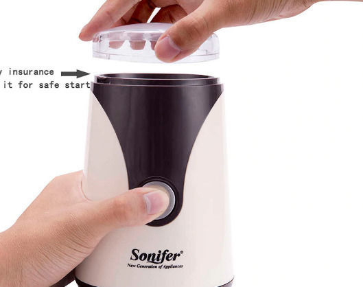 Sonifer SF-3519 Râșniță electrică pentru cafea 160W cu capacitate de boabe 50gr Alb