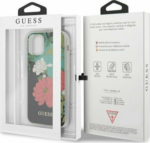 Guess Flower Collection Back Cover Σιλικόνης Πολύχρωμο (iPhone 11 Pro Max)