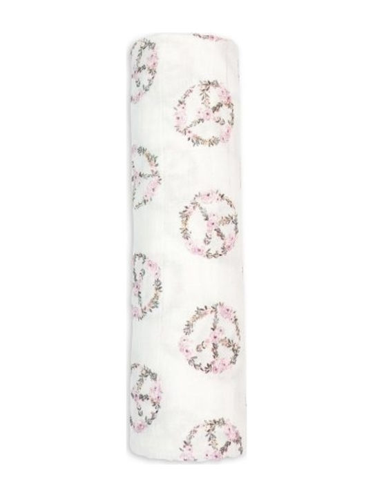 Lulujo Peace Piqué-Swaddle-Tuch 120x120cm. 1Stück