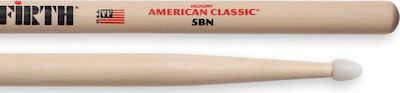 Vic Firth Hickory Μπαγκέτες Ντραμς American Classic 5B με Σχήμα Μύτης Drop