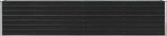 vidaXL Blumenkasten Metallisch Gray 320x40x45cm.