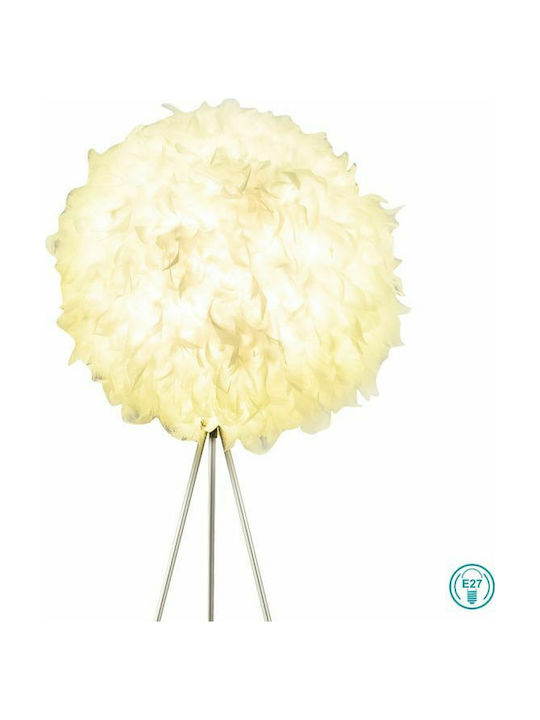Globo Lighting Katunga Floor Lamp H160xW65cm. with Socket for Bulb E27 White